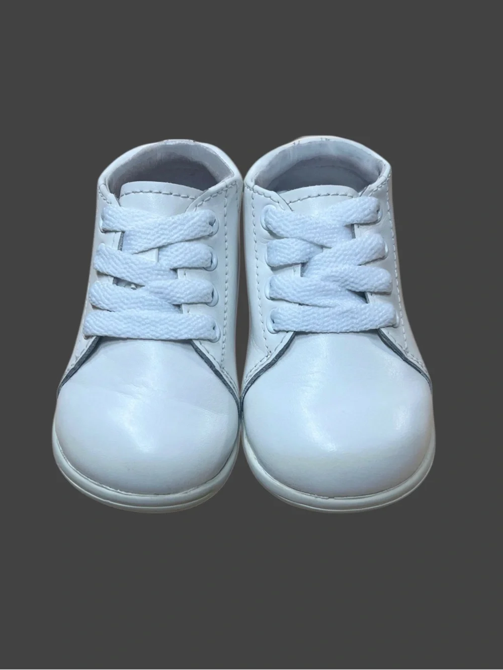 Stride Rite Eliot White Leather Infant Walkers Sz 4